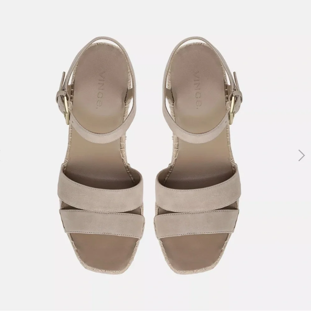 Vince Suade Espadrille Gwen in Clay Wedge Sandals - 7